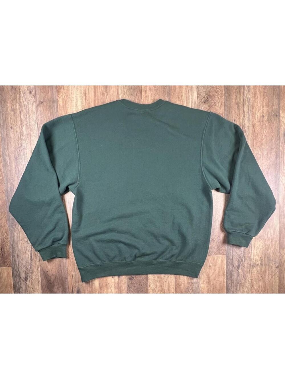 Vintage 90s Cat Meowy Christmas Sweatshirt Stitched Cute Kitty Kitten Playing M - Picture 5 of 8